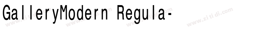 GalleryModern Regula字体转换 GalleryModern Regula字体转换